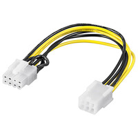 GOOBAY καλώδιο PCI Express 6pin σε PCI Express 8pin 93635, 0.20m