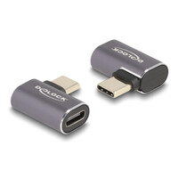 DELOCK αντάπτορας USB-C 60047, αρσενικό σε θηλυκό, 100W, 40Gbps, γκρι