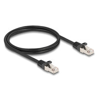 DELOCK καλώδιο RJ50 80187, S/FTP, 26 AWG, 1m, μαύρο
