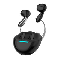 CELEBRAT earphones με θήκη φόρτισης W51, True Wireless, μαύρα