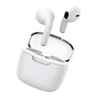 CELEBRAT earphones με θήκη φόρτισης W52, True Wireless, λευκά