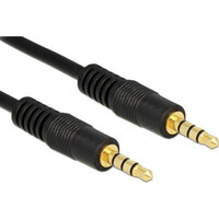 POWERTECH καλώδιο Jack 3.5mm prime PTR-0086, 3 pin, copper, 1m, μαύρο