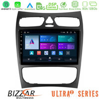 Bizzar Ultra Series Mercedes clk Class W209 2000-2004 8core Android13 8+128gb Navigation Multimedia Tablet 9 u-ul2-Mb1452