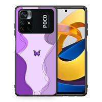 Purple Mariposa - Xiaomi Poco M4 Pro 4G case