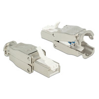 POWERTECH βύσμα δικτύου RJ45 CAB-N351, CAT 6A STP, tool-free, μεταλλικό