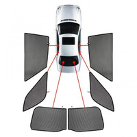 PVC.BMW-X1-5-C BMW X1 / IX1 5D 2023+ ΚΟΥΡΤΙΝΑΚΙΑ ΜΑΡΚΕ CAR SHADES - 6 ΤΕΜ.