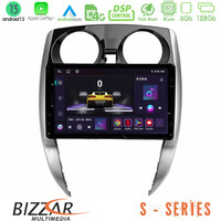 Bizzar s Series Nissan Note 2013-2018 8core Android13 6+128gb Navigation Multimedia Tablet 10 u-s-Ns0481