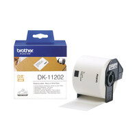 Brother DK-11202 Label Roll – Black on White, 62mm x 100mm (DK11202) (BRODK11202)