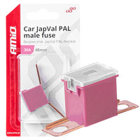 03418/AM ΑΣΦΑΛΕΙΕΣ JapVal PAL ΑΡΣΕΝΙΚΕΣ 48mm 30A ΣΕ ΡΟΖ ΧΡΩΜΑ AMIO - 2 Τεμ.