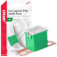03419/AM ΑΣΦΑΛΕΙΕΣ JapVal PAL ΑΡΣΕΝΙΚΕΣ 48mm 40A ΣΕ ΠΡΑΣΙΝΟ ΧΡΩΜΑ AMIO - 2 Τεμ.