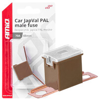 03422/AM ΑΣΦΑΛΕΙΕΣ JapVal PAL ΑΡΣΕΝΙΚΕΣ 48mm 70A ΣΕ ΚΑΦΕ ΧΡΩΜΑ AMIO - 2 Τεμ.