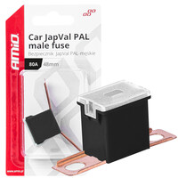 03423/AM ΑΣΦΑΛΕΙΕΣ JapVal PAL ΑΡΣΕΝΙΚΕΣ 48mm 80A ΣΕ ΜΑΥΡΟ ΧΡΩΜΑ AMIO - 2 Τεμ.