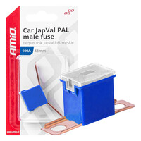 03424/AM ΑΣΦΑΛΕΙΕΣ JapVal PAL ΑΡΣΕΝΙΚΕΣ 48mm 100A ΣΕ ΜΠΛΕ ΧΡΩΜΑ AMIO - 2 Τεμ.
