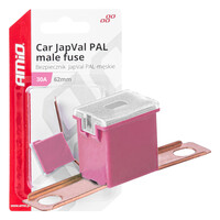 03427/AM ΑΣΦΑΛΕΙΑ JapVal PAL ΑΡΣΕΝΙΚΗ 62mm 30A ΣΕ ΡΟΖ ΧΡΩΜΑ AMIO - 1 Τεμ.