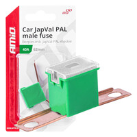 03428/AM ΑΣΦΑΛΕΙΑ JapVal PAL ΑΡΣΕΝΙΚΗ 62mm 40A ΣΕ ΠΡΑΣΙΝΟ ΧΡΩΜΑ AMIO - 1 Τεμ.