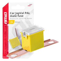 03430/AM ΑΣΦΑΛΕΙΑ JapVal PAL ΑΡΣΕΝΙΚΗ 62mm 60A ΣΕ ΚΙΤΡΙΝΟ ΧΡΩΜΑ AMIO - 1 Τεμ.
