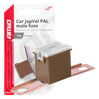 03431/AM ΑΣΦΑΛΕΙΑ JapVal PAL ΑΡΣΕΝΙΚΗ 62mm 70A ΣΕ ΚΑΦΕ ΧΡΩΜΑ AMIO - 1 Τεμ.