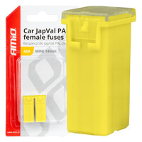 03440/AM ΑΣΦΑΛΕΙΕΣ JapVal PAL ΜΙΝΙ 14mm ΘΗΛΥΚΕΣ 60A ΣΕ ΚΙΤΡΙΝΟ ΧΡΩΜΑ AMIO - 2 Τεμ.