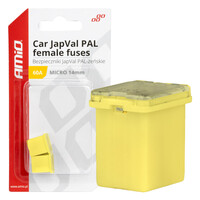 03456/AM ΑΣΦΑΛΕΙΕΣ JapVal PAL ΜICRO 14mm ΘΗΛΥΚΕΣ 60A ΣΕ ΚΙΤΡΙΝΟ ΧΡΩΜΑ AMIO - 2 Τεμ.