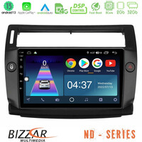 Bizzar nd Series 8core Android13 2+32gb Citroen c4 2004-2010 Navigation Multimedia Tablet 9 (Μαύρο Χρώμα) u-nd-Ct0812b
