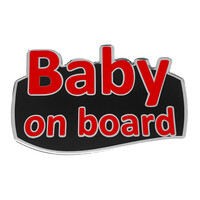 ΑΥΤ.BABY/3-RXCCA BABY ON BOARD ΑΥΤΟΚΟΛΛΗΤΟ ΕΞΩΤΕΡΙΚΗΣ ΧΡΗΣΗΣ 13,1 Χ 8,3cm ΚΟΚΚΙΝΟ/ΜΑΥΡΟ/ΧΡΩΜΙΟ ΜΕ ΕΠΙΚΑΛΥΨΗ ΣΜΑΛΤΟΥ - 1 ΤΕΜ.