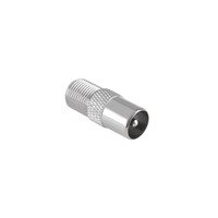 DM-0460 . Adaptor TV αρσενικό - F Θηλυκό ασημί