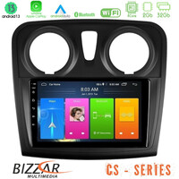 Bizzar cs Series 4core Android13 2+32gb Dacia Sandero 2014-2020 Navigation Multimedia Tablet 9 u-cs-Dc0621