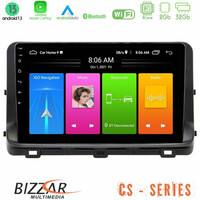 Bizzar cs Series 4core Android13 2+32gb kia Ceed 2018-2023 Navigation Multimedia Tablet 9 u-cs-Ki1259