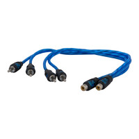 Twisted RCA Cable Y-split 0.3m (OFC) 2 male, 1 female Dual symmetrical conductors Auto-Connect 720RCAYL2M ΖΕΥΓΟΣ