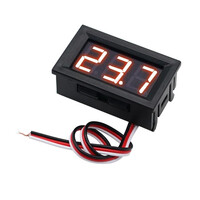 Βολτόμετρο ψηφιακό 3 καλώδια Necom PF-P5 12V Red