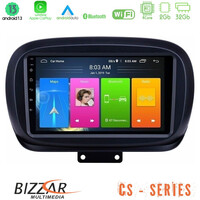 Bizzar cs Series 4core Android13 2+32gb Fiat 500x Navigation Multimedia Tablet 9 u-cs-Ft230