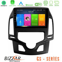 Bizzar cs Series 4core Android13 2+32gb Hyundai i30 2007-2012 Auto a/c Navigation Multimedia Tablet 9 u-cs-Hy0800