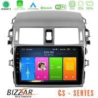 Bizzar cs Series 4core Android13 2+32gb Toyota Corolla 2008-2010 Navigation Multimedia Tablet 9 u-cs-Ty0144