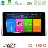 Bizzar cs Series 4core Android13 2+32gb Toyota Rav4 2019-2023 Navigation Multimedia Tablet 10 u-cs-Ty0542
