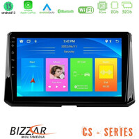 Bizzar cs Series 4core Android13 2+32gb Toyota Corolla 2019-2022 Navigation Multimedia Tablet 9 u-cs-Ty0597