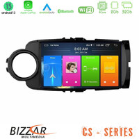 Bizzar cs Series 4core Android13 2+32gb Toyota Yaris Navigation Multimedia Tablet 9 (Μαύρο Χρώμα) u-cs-Ty0635