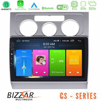 Bizzar cs Series 4core Android13 2+32gb vw Touran 2003-2011 Navigation Multimedia Tablet 10 u-cs-Vw1001