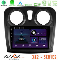 Bizzar xt2 Series 4core Android13 2+32gb Dacia Sandero/dokker 2014-2020 Navigation Multimedia Tablet 9 u-xt2-Dc0621