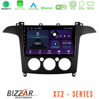Bizzar xt2 Series 4core Android13 2+32gb Ford s-max 2006-2008 (Manual A/c) Navigation Multimedia Tablet 9 u-xt2-Fd408