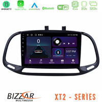 Bizzar xt2 Series 4core Android13 2+32gb Fiat Doblo 2015-2022 Navigation Multimedia Tablet 9 u-xt2-Ft0909