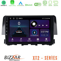 Bizzar xt2 Series 4core Android13 2+32gb Honda Civic 2016-2020 Navigation Multimedia Tablet 9 u-xt2-Hd0058