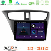 Bizzar xt2 Series 4core Android13 2+32gb Honda Civic Hatchback 2012-2015 Navigation Multimedia Tablet 9 u-xt2-Hd0941