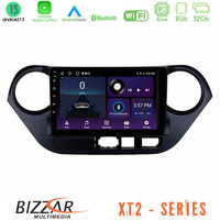 Bizzar xt2 Series 4core Android13 2+32gb Hyundai i10 2014-2020 Navigation Multimedia Tablet 9 u-xt2-Hy0506
