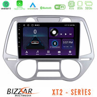 Bizzar xt2 Series 4core Android13 2+32gb Hyundai i20 2009-2012 Auto a/c Navigation Multimedia Tablet 9 u-xt2-Hy0709