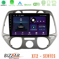 Bizzar xt2 Series 4core Android13 2+32gb Hyundai i20 2009-2012 Manual a/c Navigation Multimedia Tablet 9 u-xt2-Hy0709m