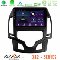 Bizzar xt2 Series 4core Android13 2+32gb Hyundai i30 2007-2012 Auto a/c Navigation Multimedia Tablet 9 u-xt2-Hy0800