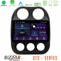 Bizzar xt2 Series 4core Android13 2+32gb Jeep Compass 2012-2016 Navigation Multimedia Tablet 9 u-xt2-Jp0076