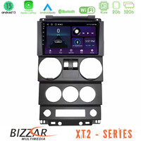 Bizzar xt2 Series 4core Android13 2+32gb Jeep Wrangler 2door 2008-2010 Navigation Multimedia Tablet 9 u-xt2-Jp022n