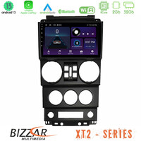 Bizzar xt2 Series 4core Android13 2+32gb Jeep Wrangler 2008-2010 Navigation Multimedia Tablet 9 u-xt2-Jp023n