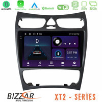 Bizzar xt2 Series 4core Android13 2+32gb Mercedes clk Class W209 2000-2004 Navigation Multimedia Tablet 9 u-xt2-Mb1452